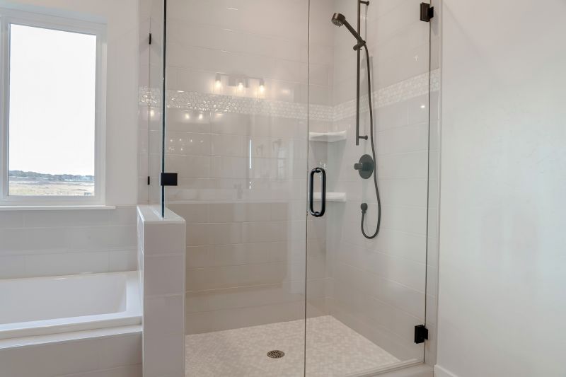 Modern Shower with Glass Doors