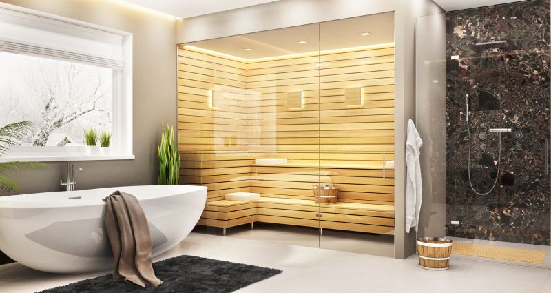 Modern Shower with Bench